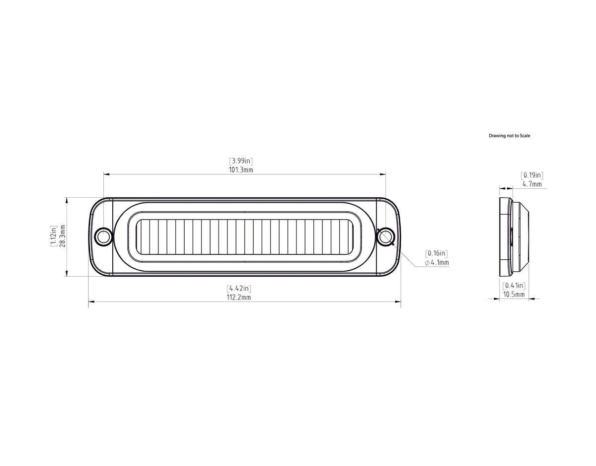 FEU STOP LED B6 DENALI MONTAGE ENCASTRÉ