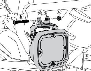 ADAPTATEUR DE SUPPORT DE FEUX DENALI SUR PLATINE D'ORIGINE BMW